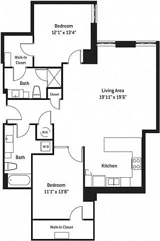 Floor plan 2C