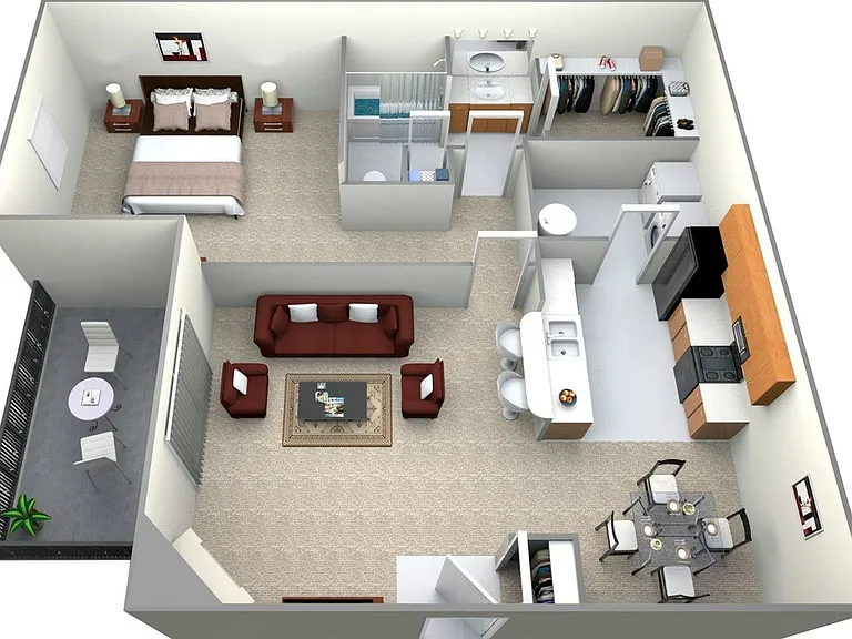 1x1- 776 sqft 1x1- 776 sqft