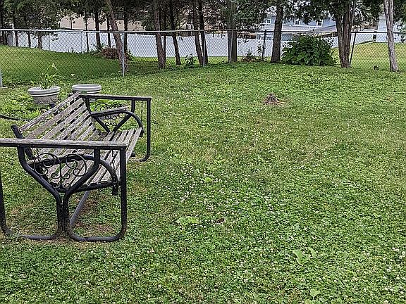 Large fenced in backyard 