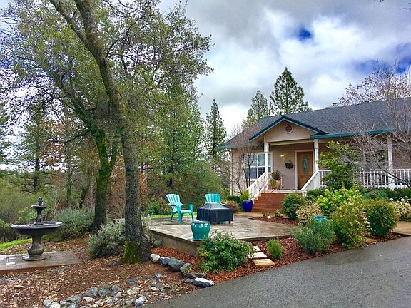 Front view with patio