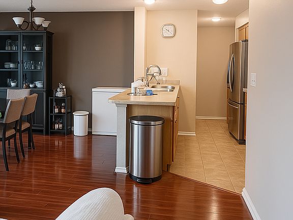 A view of the Living room and kitchen