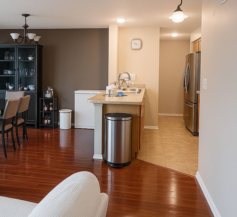 A view of the Living room and kitchen