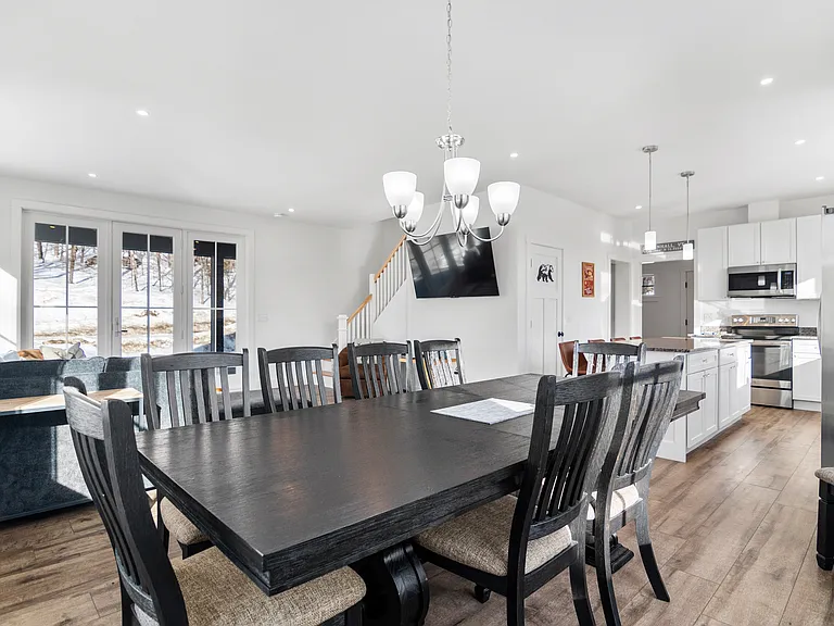 Dining table with seating for 10