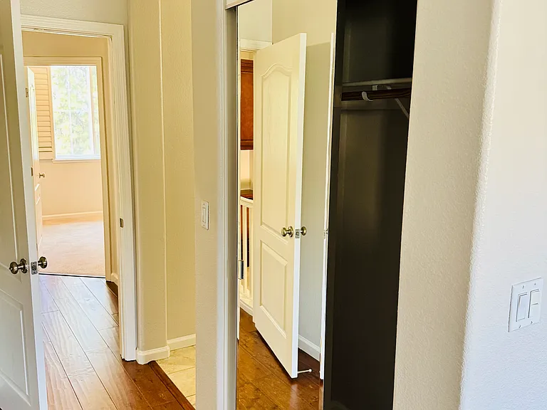 Master bed second closet