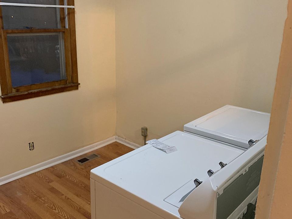 Rear entrance and laundry room
