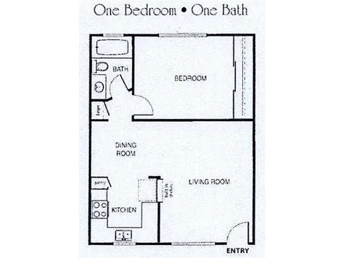 Floor plan One Bedroom