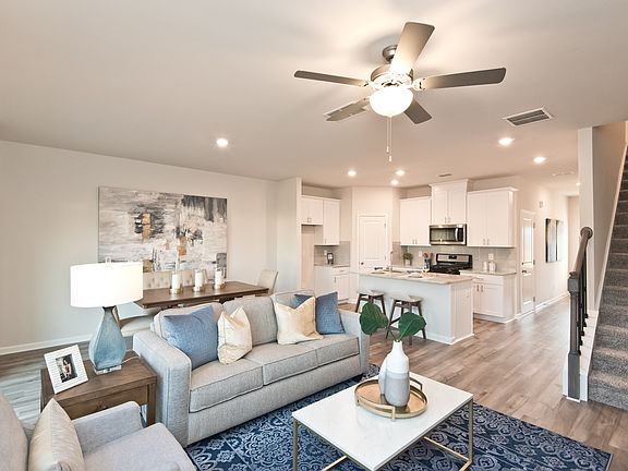 The Amber floorplan modeled at Bryson Meadows.