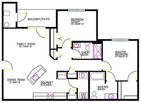 Floor plan The Albemarle