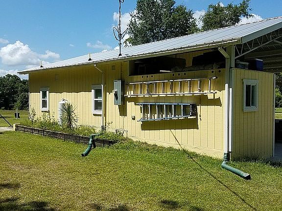 East side of house.