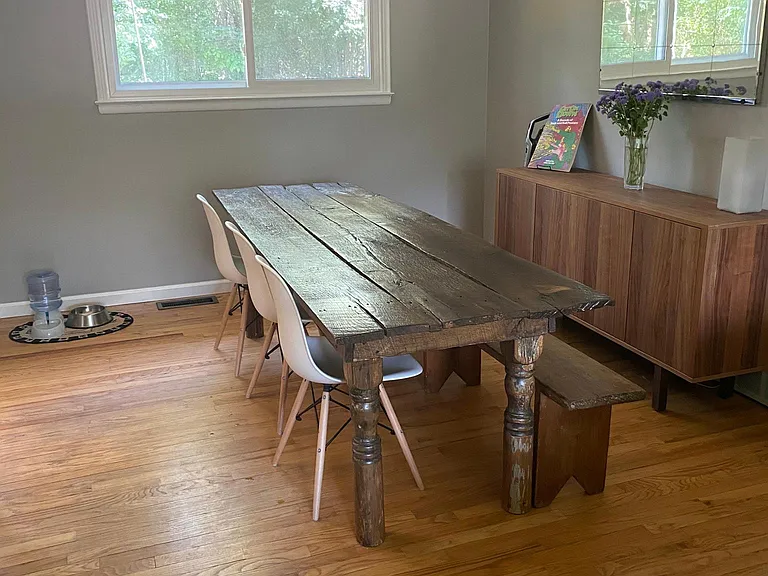 Dining room from living room