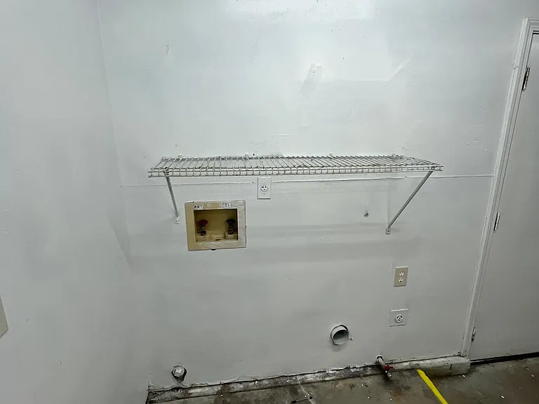 Laundry Hookups in Garage
