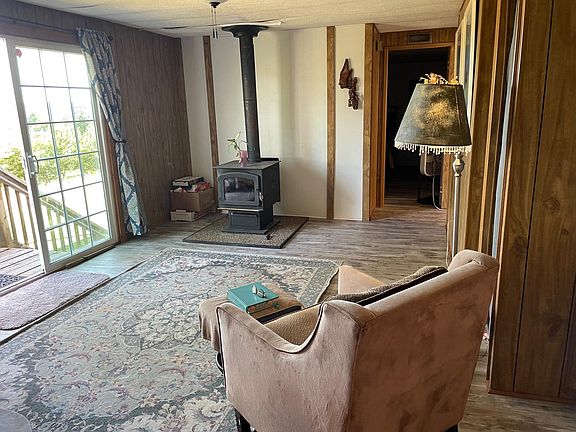 family Room with sliding glass door