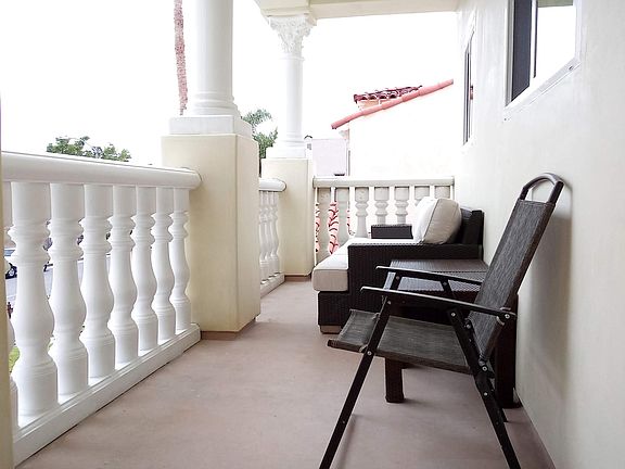 The front balcony