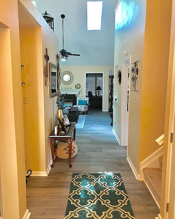 Hallway leading into living 