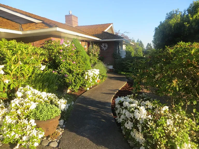 Walkway from driveway to front entrance