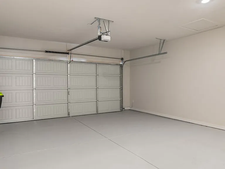 Interior of the garage in the Wakefield floorplan.