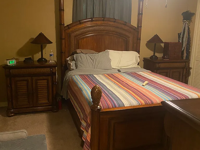 Master bedroom with half bath.