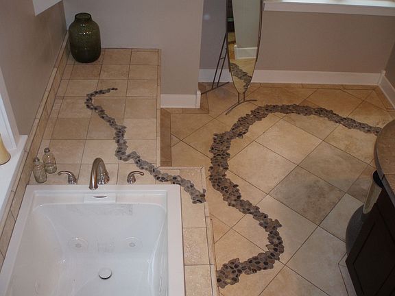 Master bath tile