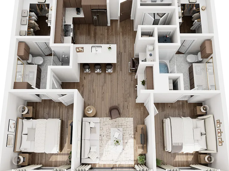 O 2Bed / 2Bath O 2Bed / 2Bath