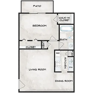 Floor plan 1X1