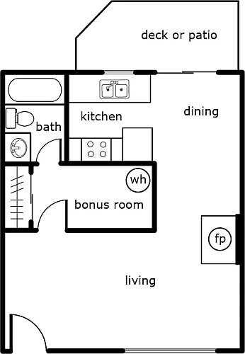 Floor plan Studio