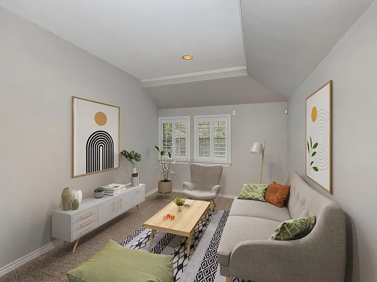 This image shows a virtually furnished space. This space comes unfurnished but can be beautifully furnished by our in-house design team for an additional fee.