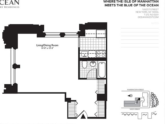 2nd image of 1 West St APT 3520