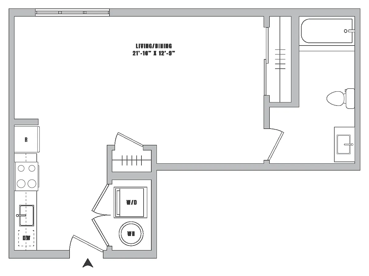 Floor plan Studio-S5