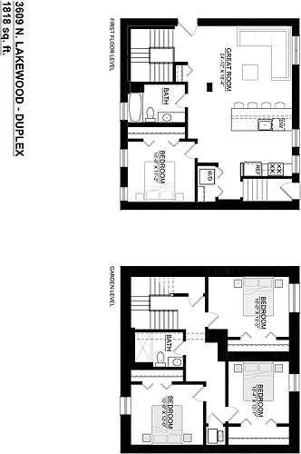 Floor plan Four Bedroom