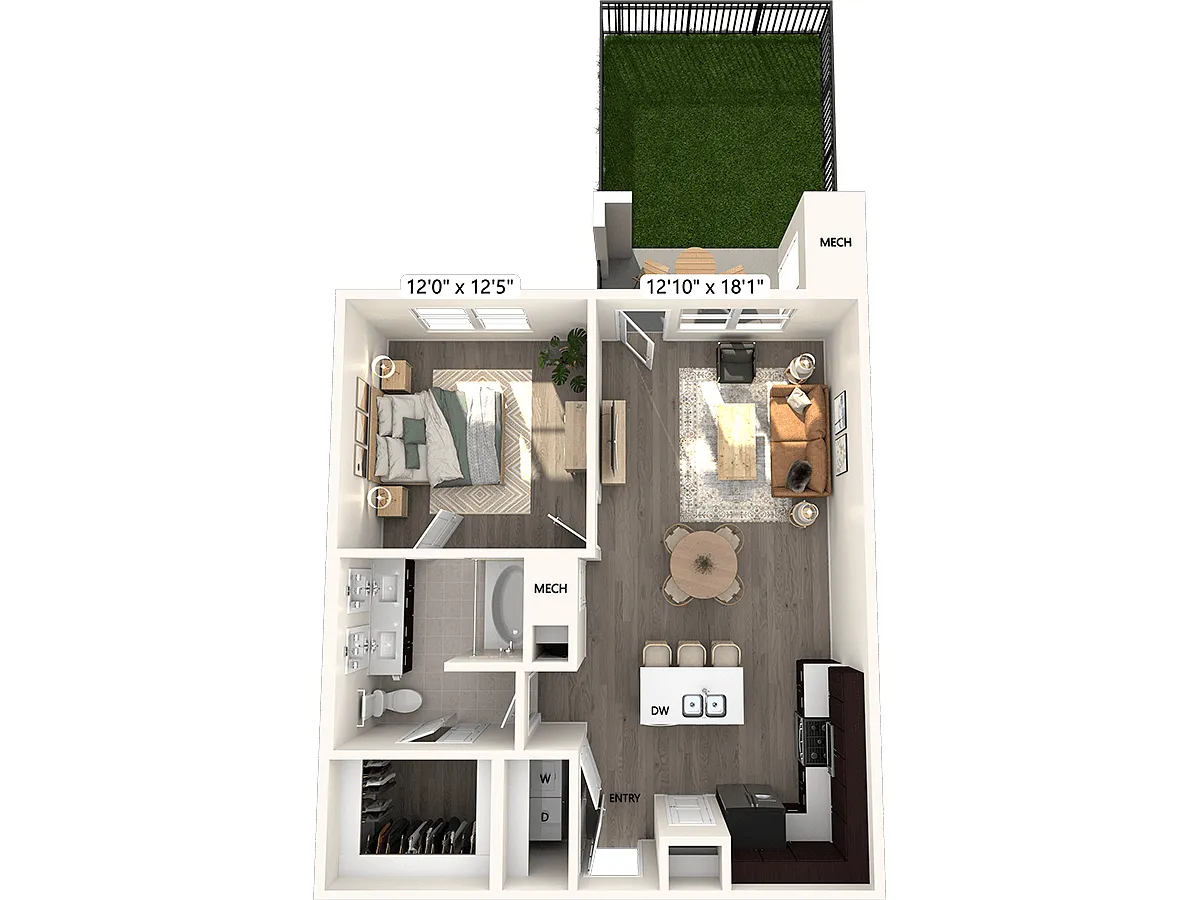 Floor plan A2-Yard