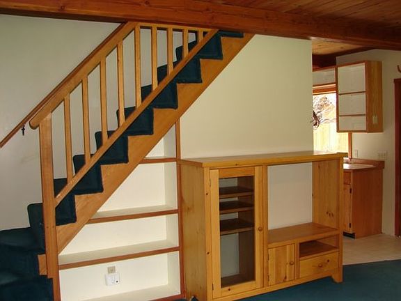 Living Room with Stairs to Upper Level