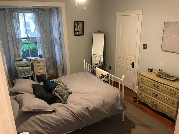 Bedroom with bay window