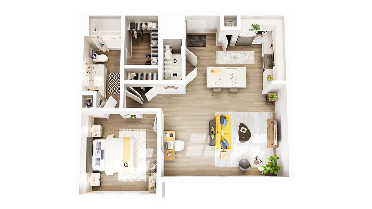Floor plan A1 -1X1