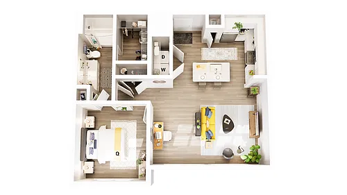 Floor plan A1 -1X1