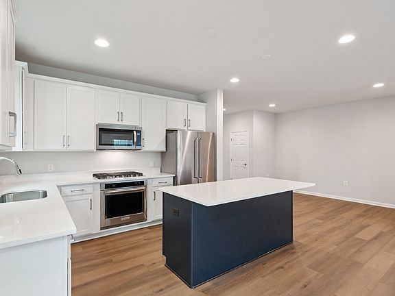 The kitchen of a Fitzgerald garden home at Hiatt Pointe at Snowden Bridge.
