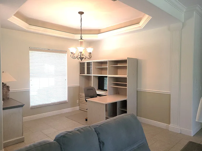 Office Set up in Extended area of Living Room