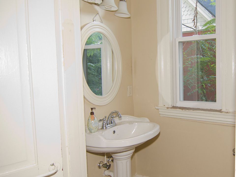 Guest Half-bath Downstairs with new pedestal sink