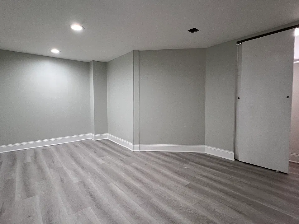 Bedroom 2 - fits king size bed, light in closet, and room for dresser