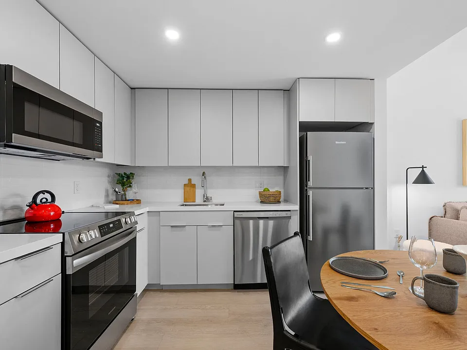 Kitchen with Stainless-Steel Appliances