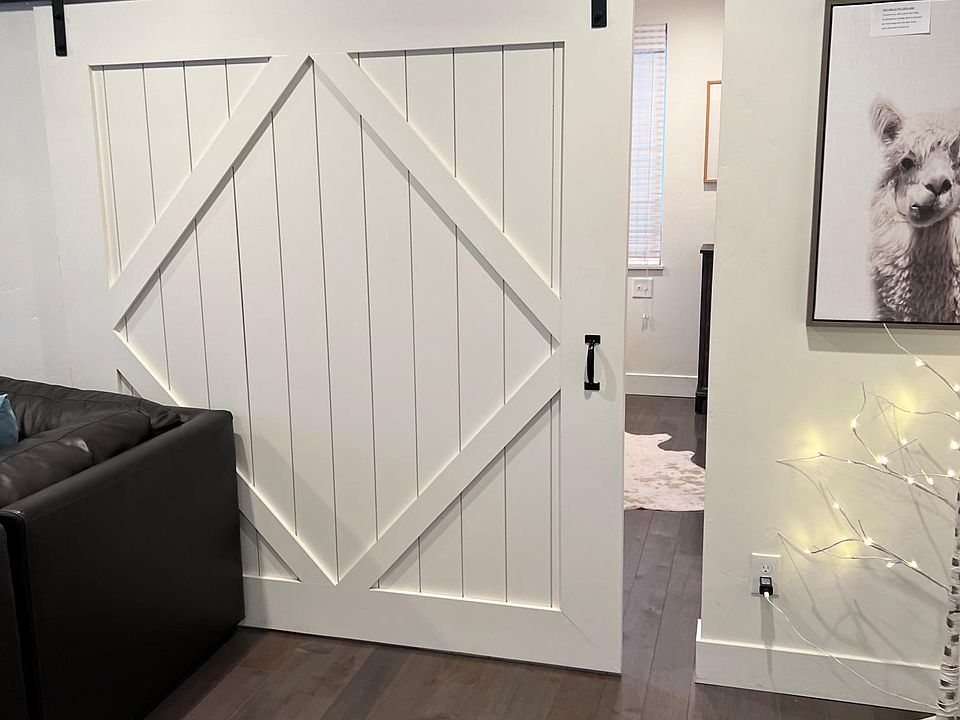 sliding door to bedroom