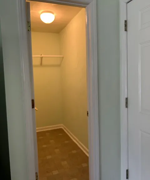 Walk-in bedroom closet