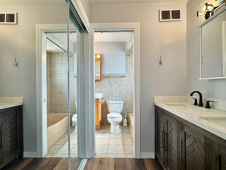 Walk in closet and 2 sink new vanity with new mirrors. Feels like a 5 star resort!