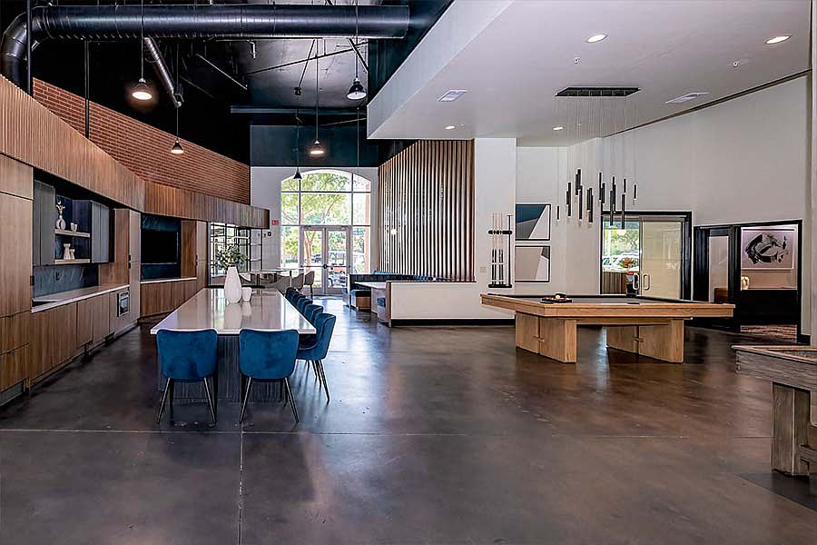 Entertain guests in the resident lounge