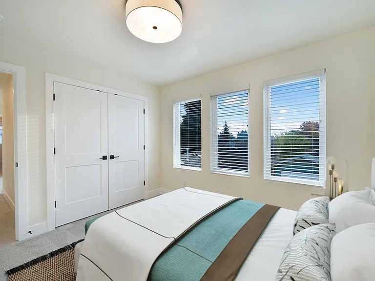 Bedroom 2. This image shows a virtually furnished space. Bedrooms come unfurnished.
