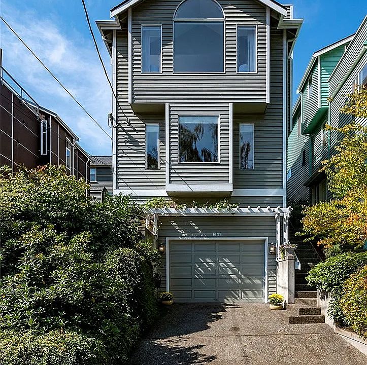 Attached garage with extra private drive way space.