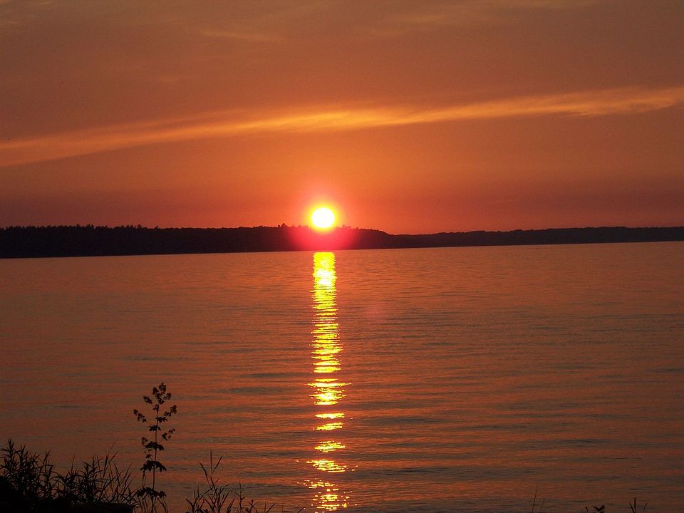 Sunset Over Burt Lake