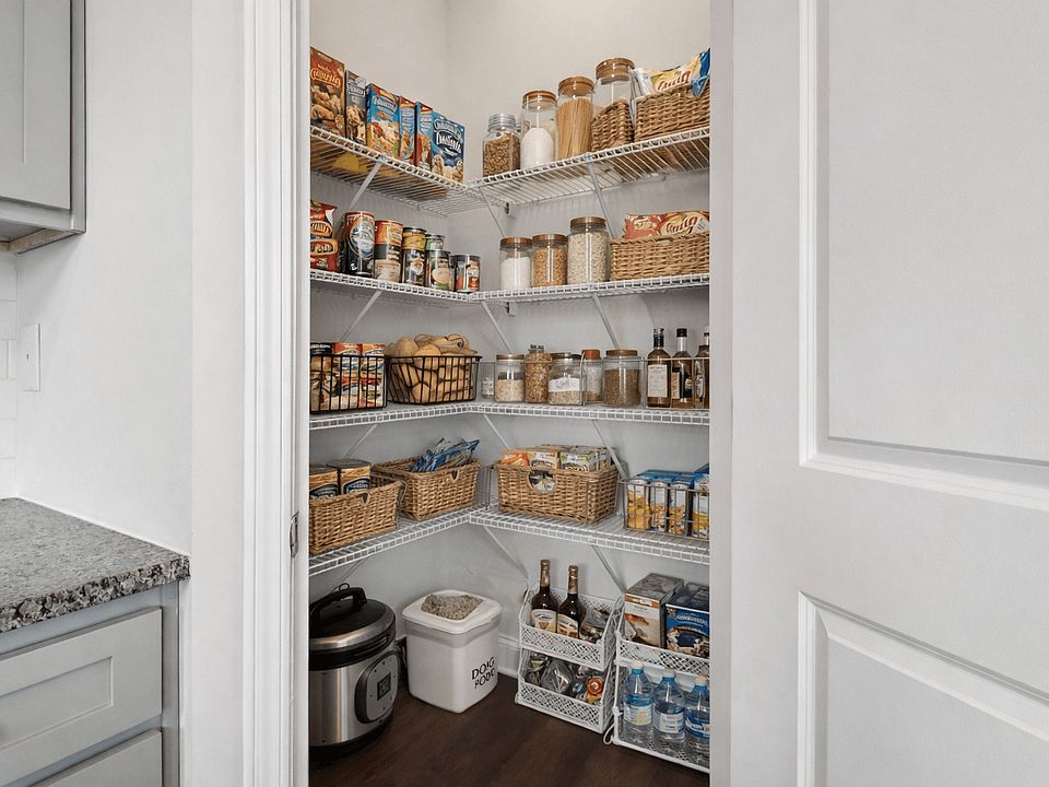 Spacious pantry to accommodate all your storage needs.