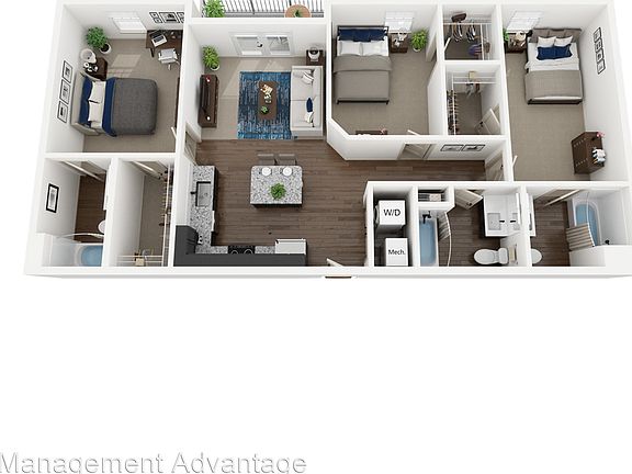 3rd image of 451 N Lebanon St #211