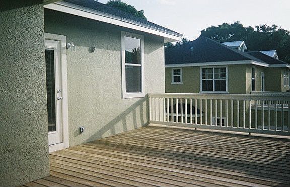 Private spacious deck on 2nd floor