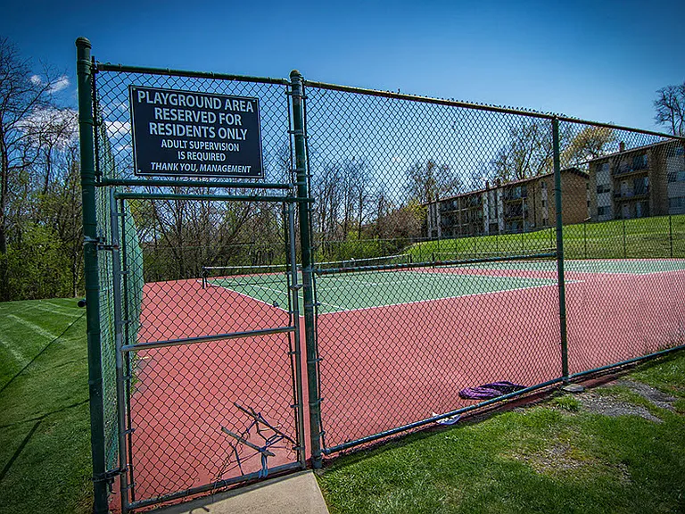 Crane Village Apartments Tennis Court Entry